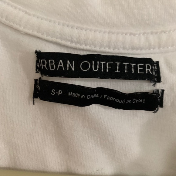 Urban Outfitters White Tie Up Crop Top Small - Picture 4 of 6